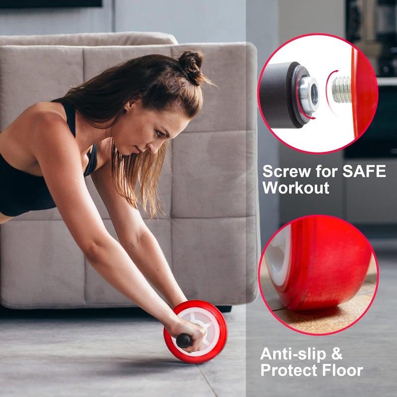 PALLOTH Ab Roller Wheel, Core Exercise Equipment - 880 lbs Weight Capacity, No Noise Ab Wheel for Home Gym Workout - Image 5